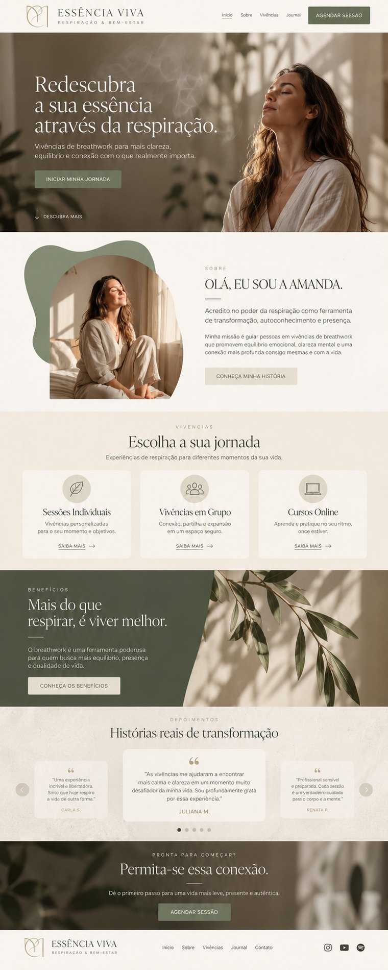 Site Essência Viva